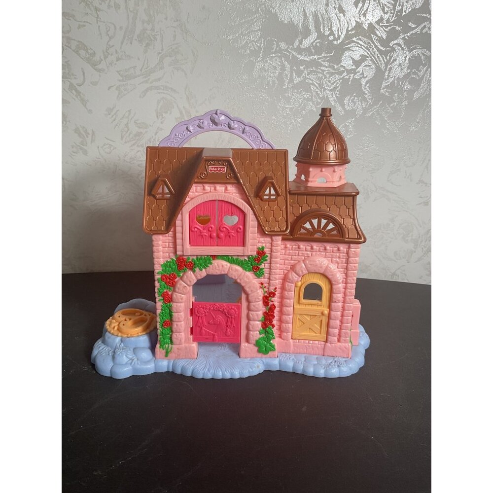 Fisher-Price Pony Palace Stable Palace Pony Princess Stable House Pink Toy 2009